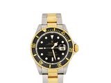 Montre Rolex Submariner à cadran noir et boîtier bicolore