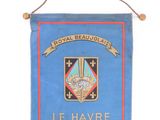 blue banner with the royal beauaile of le havre on it