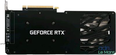 La carte graphique GeForce RTX est représentée avec un ventilateur.