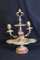 Bougeoir en bronze et socle en marbre. (photo 2)