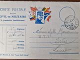 an old postcard with a picture of a man on it