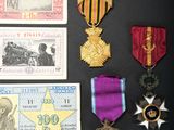 a lot of medals and money on the table