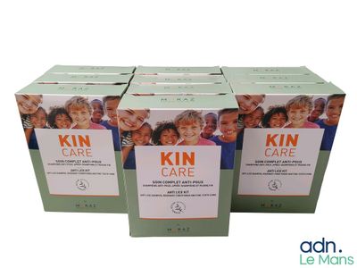 Lot de 10 coffrets soin complet anti-poux composé d'un shamp…