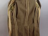 the back view of a jacket on a mannequin head