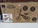 a cardboard box with a picture of a bicycle inside of it