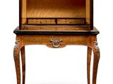 an antique writing desk with drawers and drawers on top of it