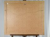 a picture of an easel with a cork board on top of it