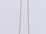 sterling silver necklace with a blue topaz stone on a silver chain