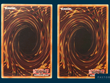 two cards with a picture of a spiral design on them