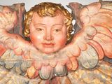 an image of a close up of a statue of an angel