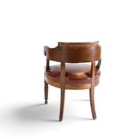 Fauteuil de bureau en acajou à dossier gondole et accotoirs … (photo 2)