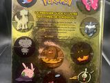 the back cover of a pokemon trading card game with a picture of various pokemon characters