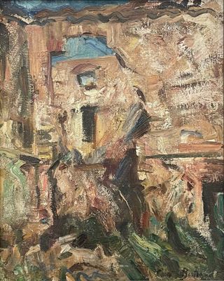 CLAIRE BERTRAND (1890-1969) Paysage Huile sur toile Signée e…