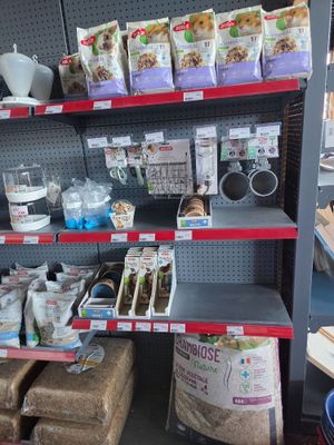 many items on the shelves in the store for sale