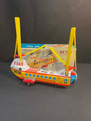 a toy airplane that is sitting on a table