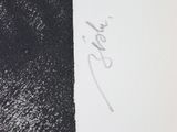 an image of a black and white drawing of a piece of paper with a signature on it