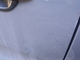 a cat that is sitting on the door handle of a car