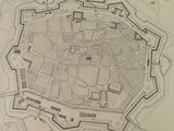 map of a plan of a city in the middle of the 19th century