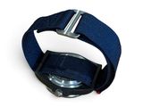 strap for a watch with a metal buckle on a white background