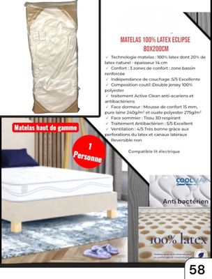 an image of a bed with a cover on it and a picture of a mattress on it