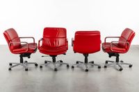 Geoffrey Harcourt (1935), lot de six fauteuils de bureau piv… (photo 3)