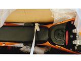 two pictures of a box with some items in it