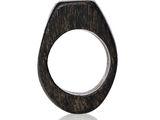 an image of a wooden ring on a white surface