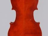 an old violin with a wooden back and a long neck