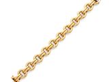 un bracelet en or jaune à maillons avec un fermoir
