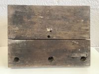 Socle, console, promontoire ancien en bois sculpté avec trac… (photo 6)