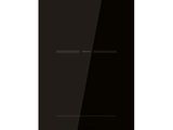 a black stove top with a digital display on it