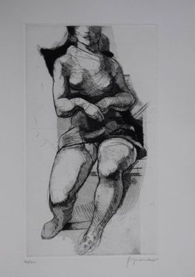 an image of a drawing of a man sitting on a chair