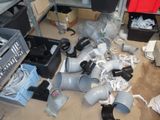 a lot of trash on the floor in a room
