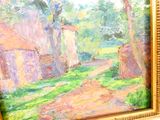 a picture of a painting hanging on a wall in a room