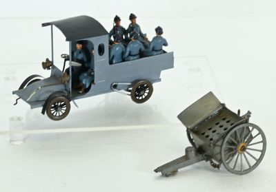 C.B.G, camion transport de troupe de la guerre 14/18, en fer, état pro - Photo 1