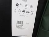 a label on the back of a suit jacket