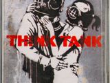 the cover of a cd with a picture of a man and woman in gas masks