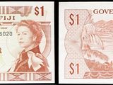deux photos d'un billet d'un dollar sur lequel figure le portrait d'une femme