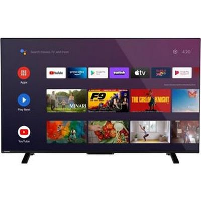 a flat screen tv with various apps displayed on the screen