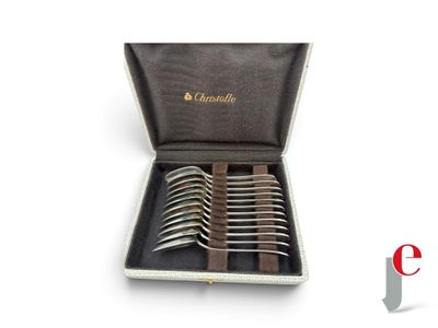 six forks in a box with a leather case