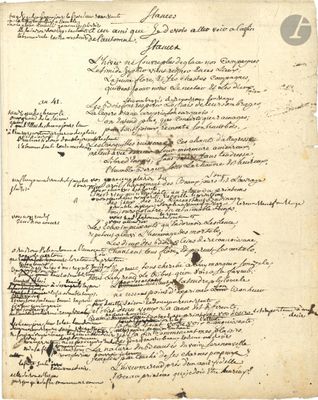 an old manuscript with writing on it