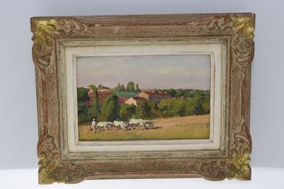 Christian COUILLAUD (1904-1964), "Le Courage en Vendée", hui… - Photo 1