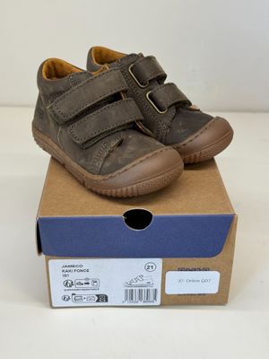 Paire DE Chaussures Enfant Bopy Jameco Taille 21 Kaki Fonce …