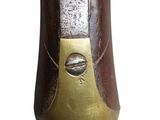a vase that has a brown and gold design on it