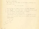une lettre manuscrite d'un homme qui est en train d'écrire un poème