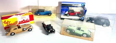 SOLIDO, MATCHBOX - Lot de 6 voitures miniatures comprenant - une SOLID - Photo 1