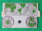 une carte du monde dessinée sur une feuille de papier