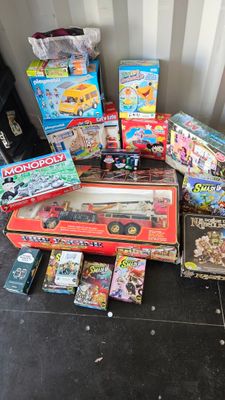 a lot of toys that are sitting on the floor