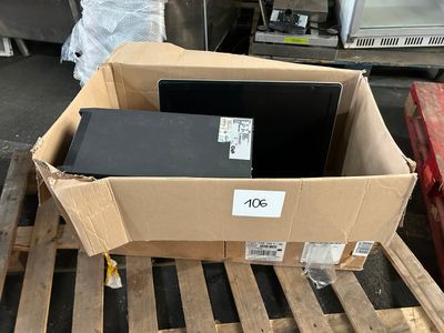 Ecran et tour d'ordinateur, non testé, en l'état