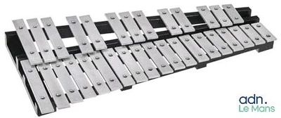 a close up of a musical instrument on a white background